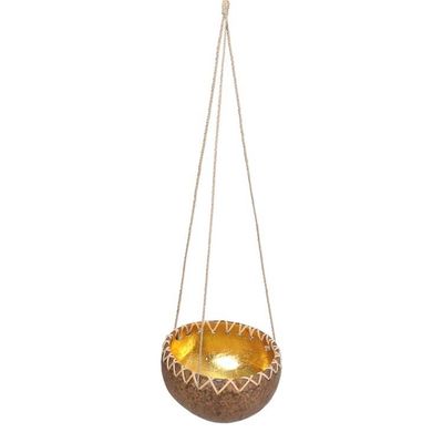 Alternate image for Hanging Coconut Shell Plant Pot In the Rough