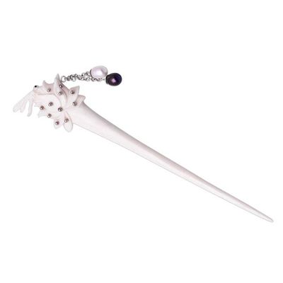 Alternate image for Bone and Cultured Pearl Dragonfly Hair Pin from Bali Dragonfly Home
