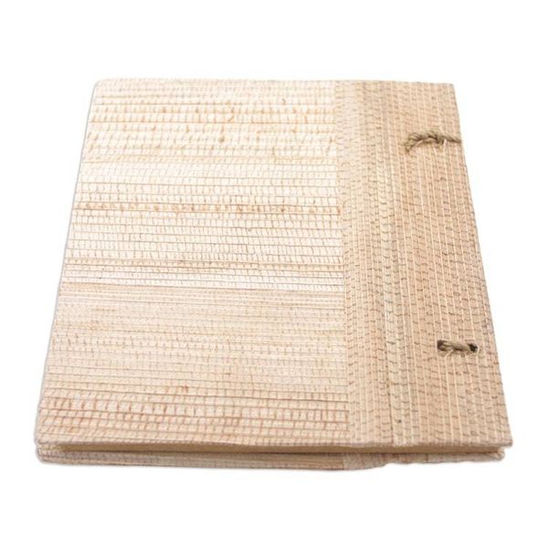 Alternate image for Hand-Crafted Eco-Friendly Natural Fiber Tree-Themed Journal Under The Tree