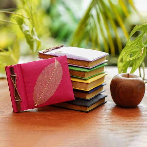 Alternate image for Natural Fiber Notebooks Set of 6 Natures Gift