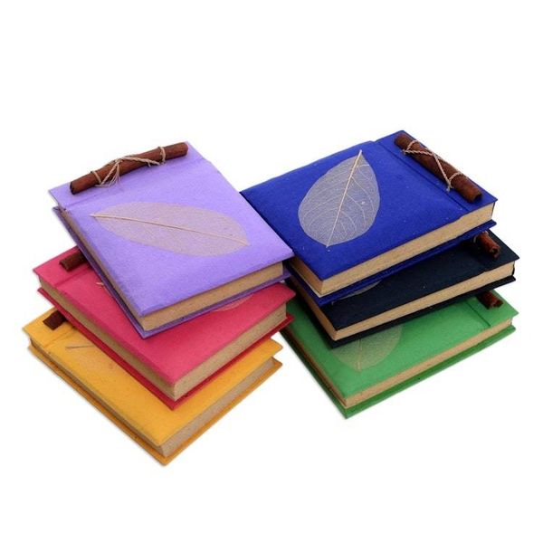 Alternate image for Natural Fiber Notebooks Set of 6 Natures Gift