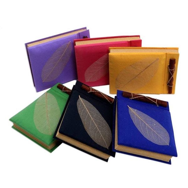 Alternate image for Natural Fiber Notebooks Set of 6 Natures Gift