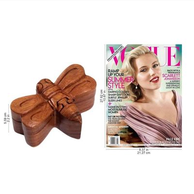 Alternate image for Handmade Indonesian Dragonfly Suar Wood Decorative Box Dragonfly