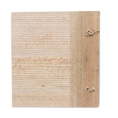Alternate image for Eco-Friendly Handcrafted Tree-Themed Natural Fiber Journal Forest Memories