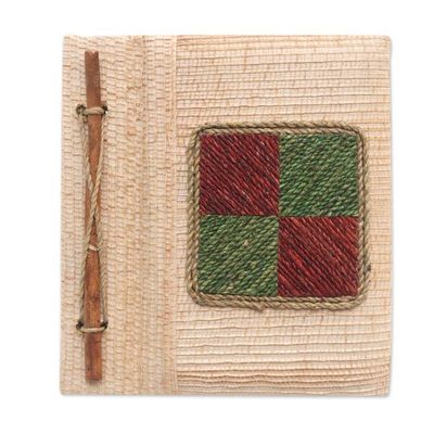 Alternate image for Eco-Friendly Handcrafted Natural Fiber Journal from Bali Chromatic Nature