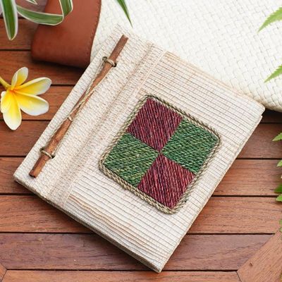 Alternate image for Eco-Friendly Handcrafted Natural Fiber Journal from Bali Chromatic Nature