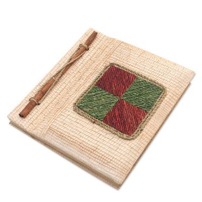 Alternate image for Eco-Friendly Handcrafted Natural Fiber Journal from Bali Chromatic Nature