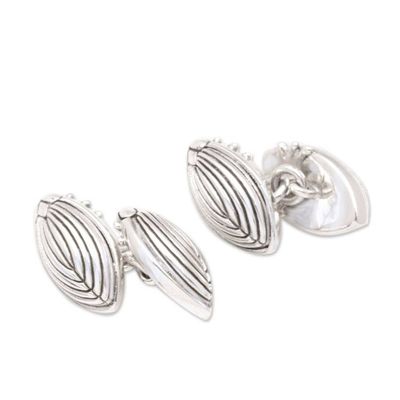 Alternate image for Polished Sterling Silver Ladybug Cufflinks from Bali Lucky Bug
