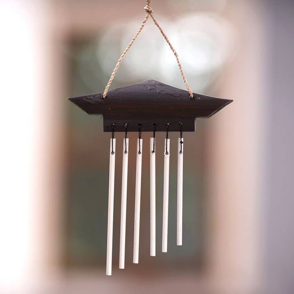 Alternate image for Balinese Handmade Bamboo and Aluminum Mini Wind Chimes Small Empire