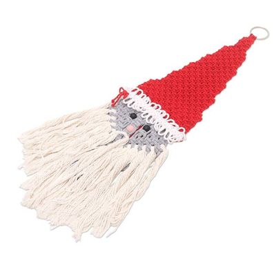 Alternate image for Handmade Santa Claus Christmas Wall Hanging Santas Arrival