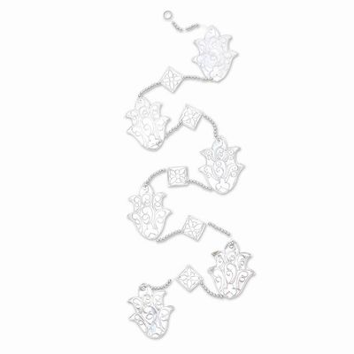 Alternate image for Artisan Crafted Aluminum Holiday Garlands Set of 4 Holiday Tulips