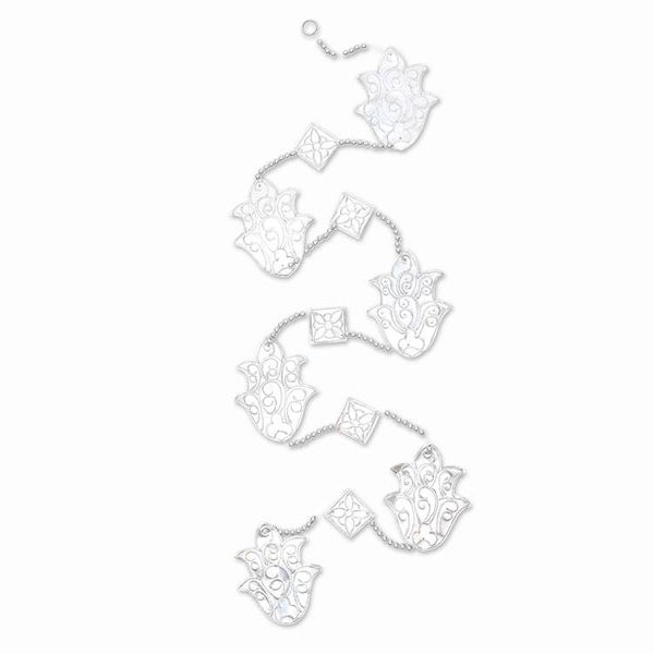 Alternate image for Artisan Crafted Aluminum Holiday Garlands Set of 4 Holiday Tulips