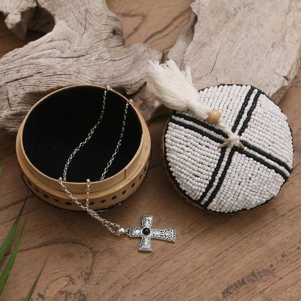 Alternate image for Hand Made Beaded Bamboo Box from Bali Mod Combo