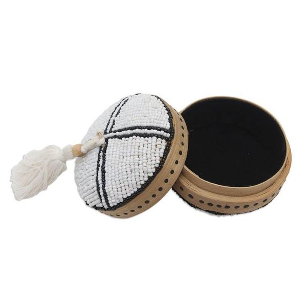 Alternate image for Hand Made Beaded Bamboo Box from Bali Mod Combo