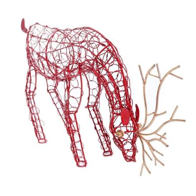 Alternate image for Wrought Iron Reindeer Holiday Decor Eager to Please