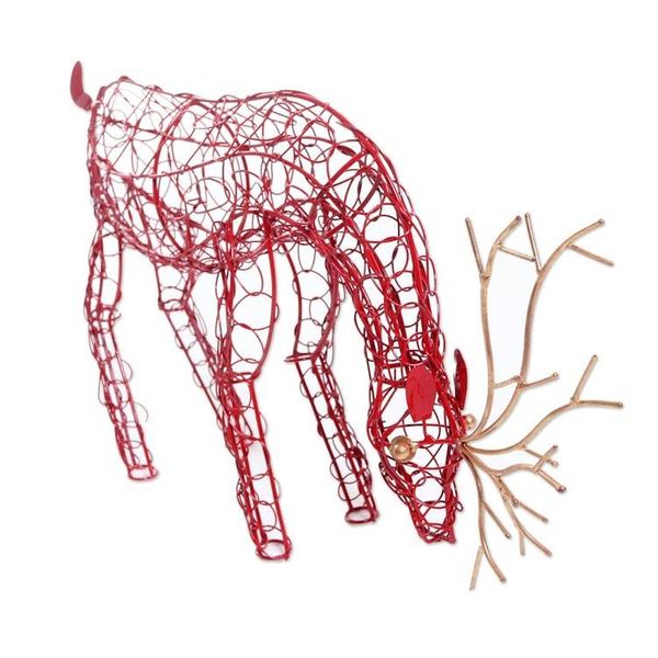 Alternate image for Wrought Iron Reindeer Holiday Decor Eager to Please