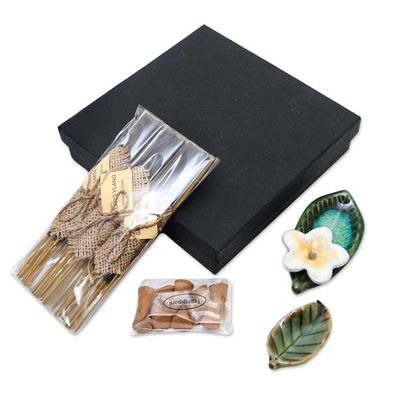 Alternate image for Hand Made Ceramic Incense Set from Bali Balinese Jepun