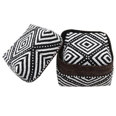 Alternate image for Embellished Decorative Bamboo Boxes Set of 3 Diamond Trance