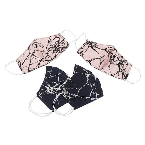 Alternate image for Handmade Cotton Face Masks Family Pack Set of 4 Crackled