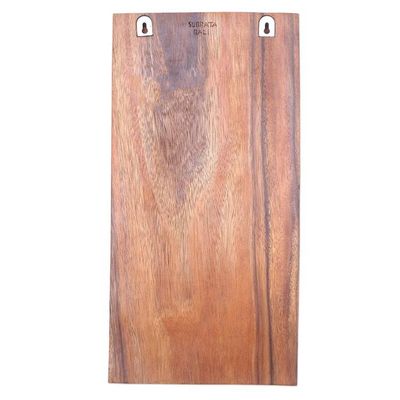 Alternate image for Handmade Suar Wood Buddha Relief Panel Lotus Tangle