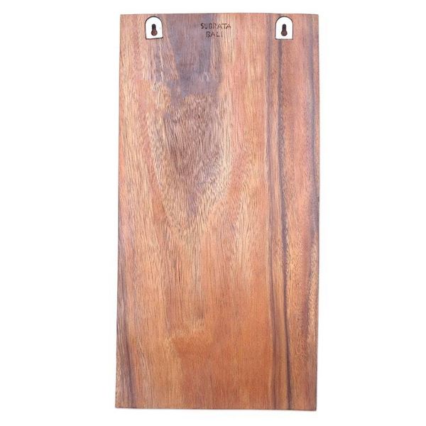 Alternate image for Handmade Suar Wood Buddha Relief Panel Lotus Tangle