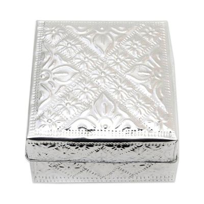 Alternate image for Artisan Crafted Decorative Aluminum Boxes Set of 3 Lempuyang Sunset in Medium