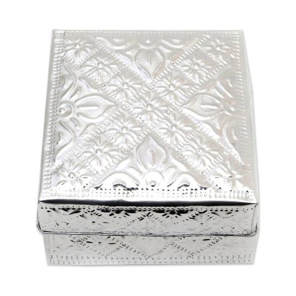 Alternate image for Artisan Crafted Decorative Aluminum Boxes Set of 3 Lempuyang Sunset in Medium