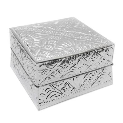 Alternate image for Handcrafted Decorative Aluminum Boxes Set of 3 Lempuyang Sunset in Large
