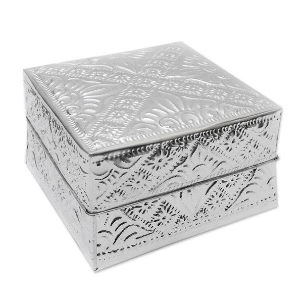 Alternate image for Handcrafted Decorative Aluminum Boxes Set of 3 Lempuyang Sunset in Large