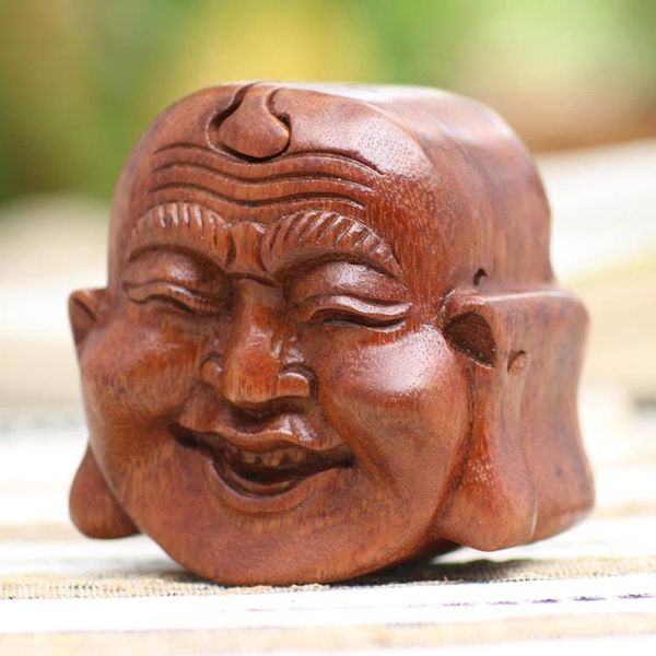 Alternate image for Buddha-Themed Suar Wood Puzzle Box Buddhas Secret