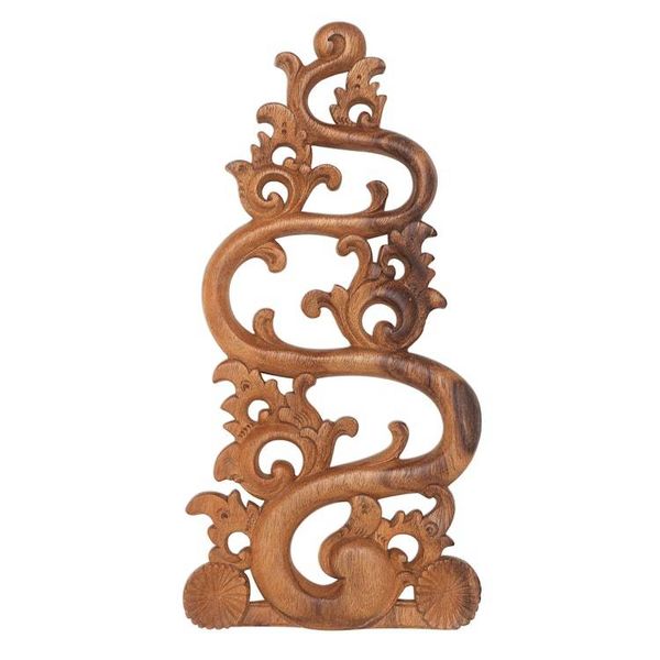 Alternate image for Balinese Wood Relief Panel Fire Motif Balinese Fire