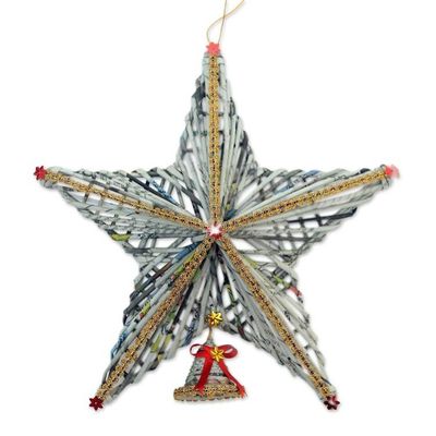 Alternate image for Recycled Paper Star Christmas Decor from Bali Star Above