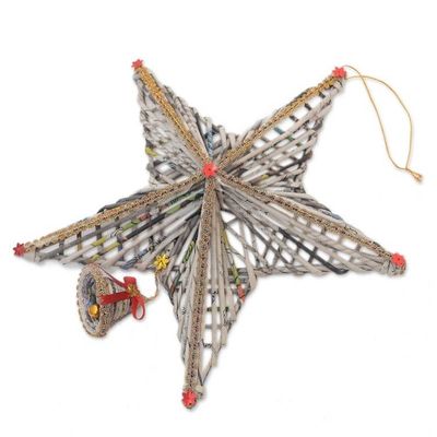 Alternate image for Recycled Paper Star Christmas Decor from Bali Star Above