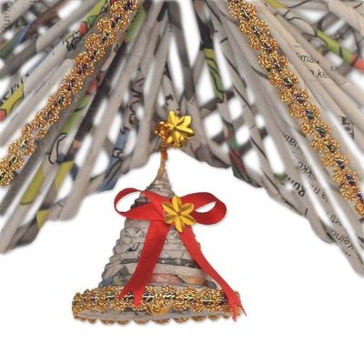 Alternate image for Recycled Paper Star Christmas Decor from Bali Star Above