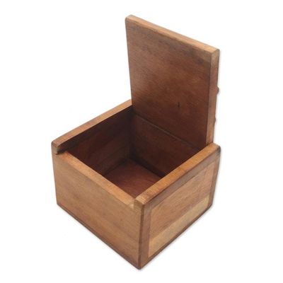 Alternate image for Decorative Wood Box with Kangaroo Hinged Lid Kangaroo