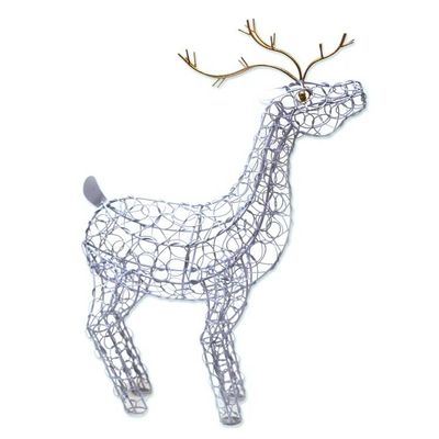 Alternate image for White Steel Wire Reindeer Holiday Decor from Bali Wire Reindeer