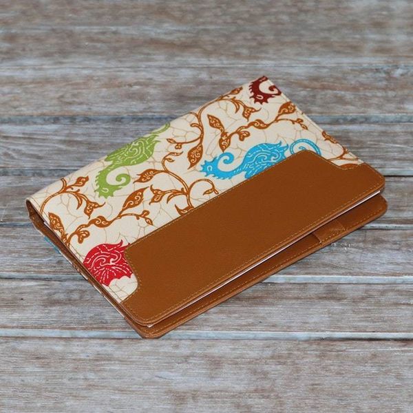 Alternate image for Handmade Faux Leather Planner in Brown from Indonesia Reef-Side Writer