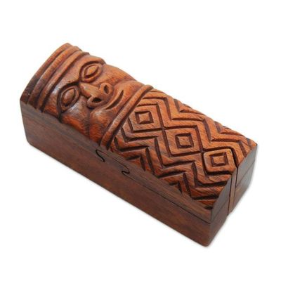 Alternate image for Ethnic Suar Wood Puzzle Box from Bali Ethnic Tribe