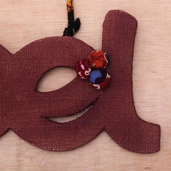 Alternate image for Handmade Jute Noel Batik Holiday Wall Art Ornament Batik Noel