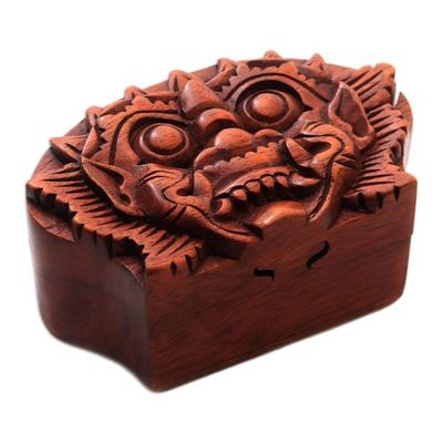 Alternate image for Bhoma Suar Wood Puzzle Box from Bali Bhoma Protector