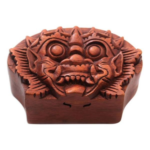 Alternate image for Bhoma Suar Wood Puzzle Box from Bali Bhoma Protector