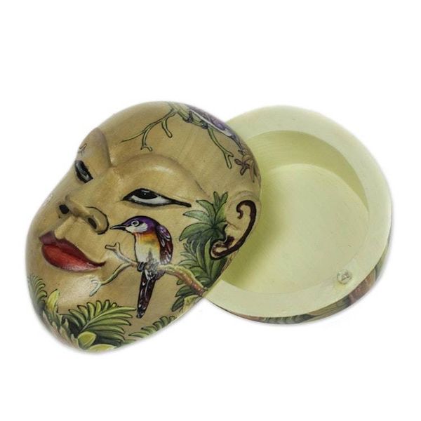 Alternate image for Balinese Handcrafted Hindu Theme Decorative Box Portrait of Subali