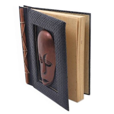 Alternate image for 50-page Rice Paper Journal with Natural Fiber Cover Bronze Guardian