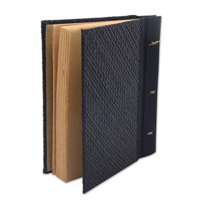 Alternate image for 50-page Rice Paper Journal with Natural Fiber Cover Bronze Guardian