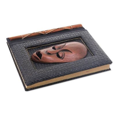 Alternate image for 50-page Rice Paper Journal with Natural Fiber Cover Bronze Guardian