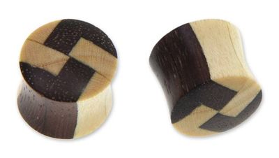 Alternate image for Wood ear plugs Mosaic