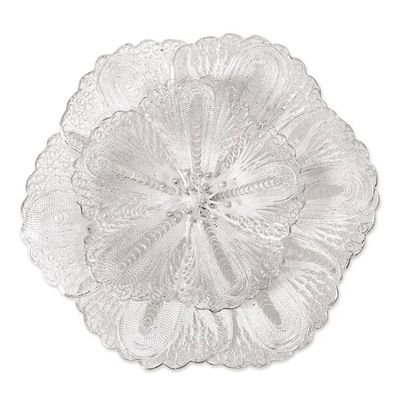 Alternate image for Sterling silver brooch pin Exotic Bloom