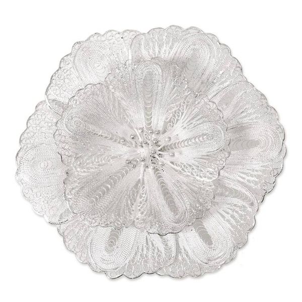 Alternate image for Sterling silver brooch pin Exotic Bloom