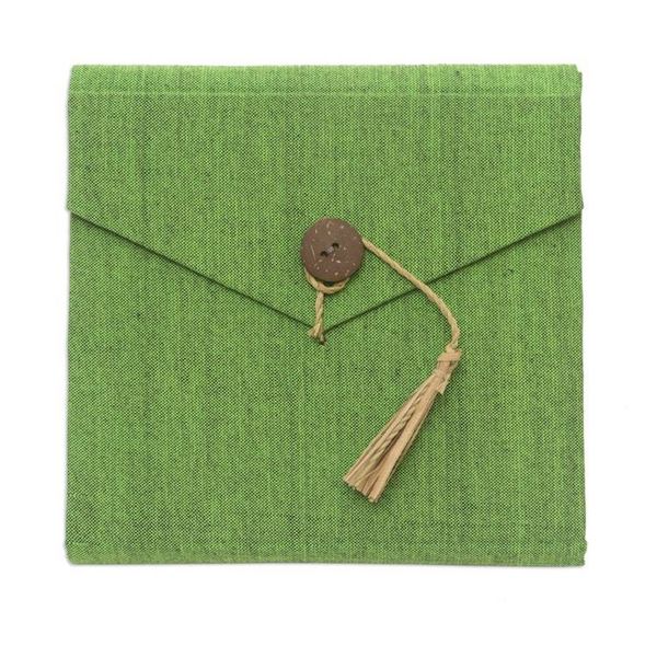 Alternate image for Handcrafted Green Natural Fiber Notebook from Bali Green Voyage