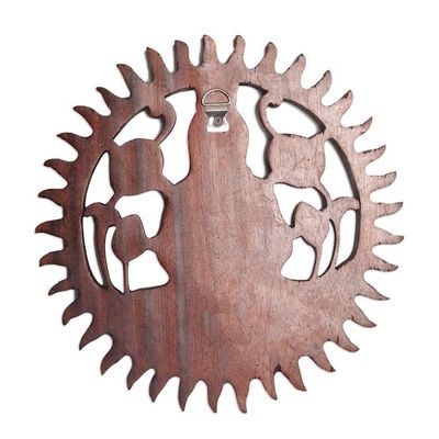 Alternate image for Hand Carved Suar Wood Kwan Im Wall Panel Meditating Kwan Im